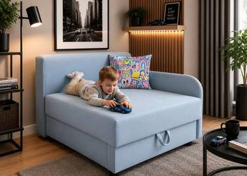 Sofa do Pokoju Dziecięcego Rozkładana 190 × 80 cm
