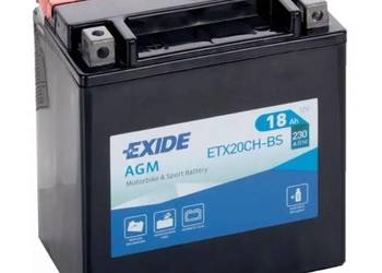 Akumulator motocyklowy 12V 18Ah 230A L+ EXIDE ETX20CH-BS YTX20CH-BS