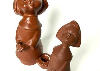 Figurki Goebel świeczniki ceramika Vintage dziewczynki Aniołki retro home