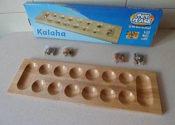 Drewniana Gra planszowa Kalaha, NOWA