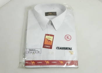 Nowa biała męska koszula wizytowa CAMEL XL (43-44) długi rękaw z metką