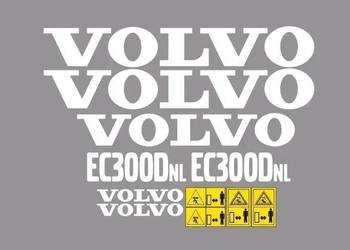 Naklejki oklejenie VOLVO EC300DNL Zamiennik