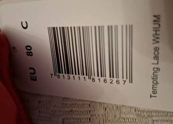 Triumph Tempting Lace WHUM  80 C * nowy * czerwony biustonosz