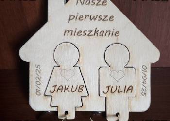 Domek na klucze, parapetówka, para, breloki #MiszMówiszMasz