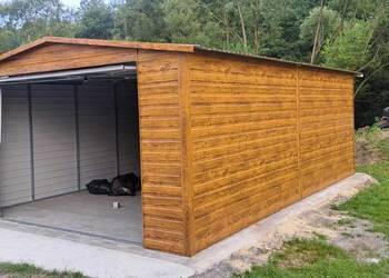 Garaż BLASZANY|Blaszak|Garaże Blaszane Schowek|Drewnopodobny| -ESSTAL-