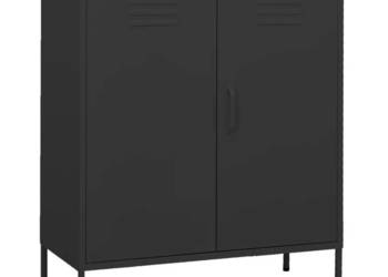 Szafka antracytowa 80x35x1015 cm stalowa WM-336168