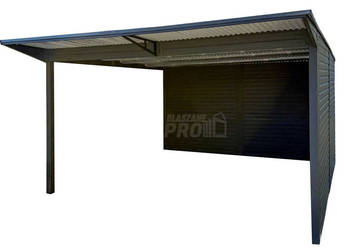 Carport – Wiata samochodowa CarPort 4×5 m – antractyt GP736