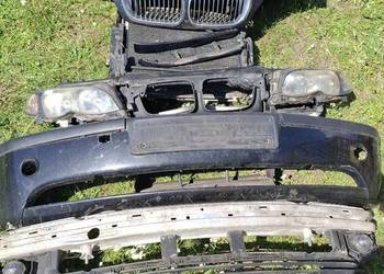 Przód BMW e46 maska zderzak chłodnice lampy  belka pad