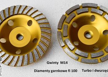 Segment diamentowy garnkowy fi 100. Dwurzędowy lub turbo. Gwint M14