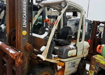 wózek widłowy NISSAN FG30 LPG Triplex przesuw pozycjoner 2015 demontaż