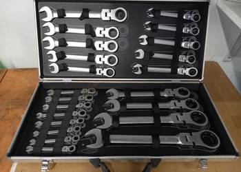 Klucze płasko-oczkowe z grzechotką łamaną 22 szt. 6-32mm FT66022 walizka Klucze płasko-oczkowe z grzechotką łamaną 22 szt. 6-32mm FT66022 walizka