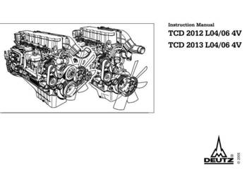Deutz TCD 2013, 2013 instrukcja obsługi, silnik