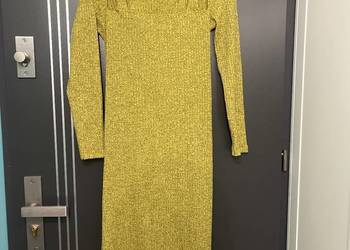 ASOS DESIGN – Sukienka midi z długim rękawem i wycięciem roz.40