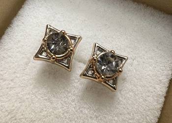 Kolczyki "złote" z diamentem