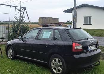 Czarne Audi A3 silnik 1.6 Beznzyna i Gaz, Rocznik 2002