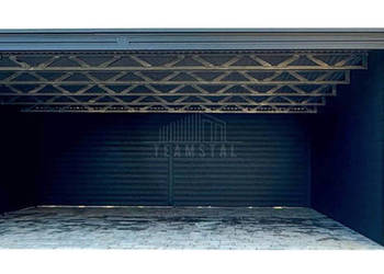 Wiata samochodowa 6x6m - Garaż blaszany 2,5x6m wiata 0,5m brama TS1206