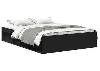 vidaXL Rama łóżka, czarna, 120x200 cm(SKU:3203853)