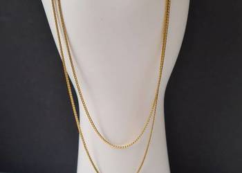 Złoty łańcuszek próba 750/18k. Długość 60cm. 5.40 Waga