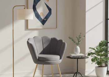 Fotel Shell Szary, Wysyłka 24H, Dostawa 0zł!