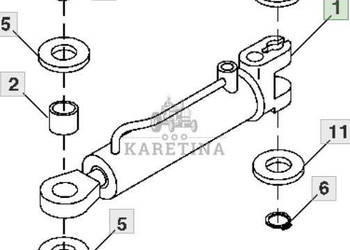 John Deere 7600 7700 7800 Siłownik RE158651 RE50392 RE58694 RE60311