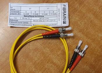 PATCHCORD ST-ST DUPLEX 1m FIBRAIN