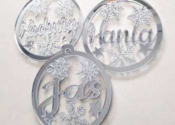 Bombka personalizowana lustrzana imię dowolne