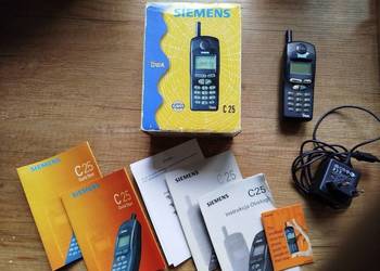 Telefon Siemens C25 oryginalny akcesoria KOMPLET