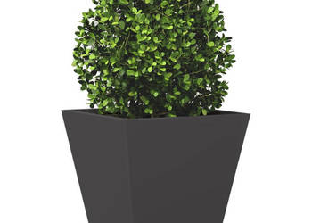 Donice ogrodowe 2 szt. czarne 30x30x30 cm stalowe WM-851039