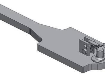 Płyta nośna haka zaczepu, 596 mm 009610310A01