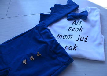 Komplet na roczek chłopiec urodziny rok