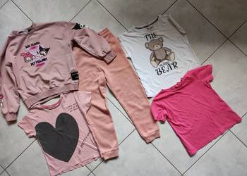 paka zestaw ubranek dla dziewczynki dres bluza koszulka top tshirt