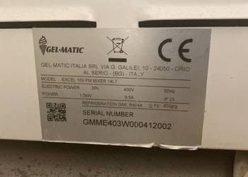 Gel-Matic Excel 100 – profesjonalny automat do lodów włoskich