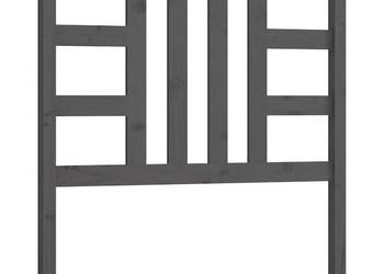 Wezgłowie łóżka szare 96x4x100 cm lite drewno sosnowe WM-817822