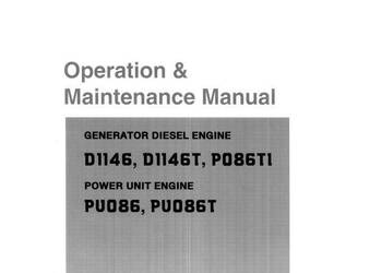Doosan silnik D1146, D1146T, PO86TL, PU86 ,PU086T instrukcja