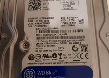 Dyski twarde Western Digital WD Blue WD5000AAKX 500GB 3,5'