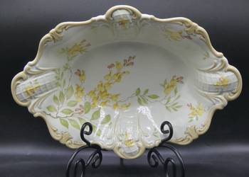 Okazała patera na nóżkach Żary Sorau, 1925 - 39, stan niemal witrynowy