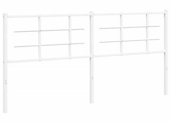 Metalowe wezgłowie białe 180 cm WM-355646