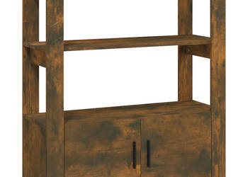 Szafka przydymiony dąb 80x30x90 cm materiał drewnopochodny WM-819465