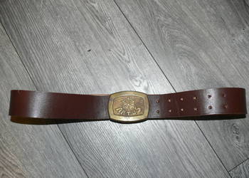 Polski Pas marynarski ARTUS skórzany z PRL klamra mosiężna Rzadki