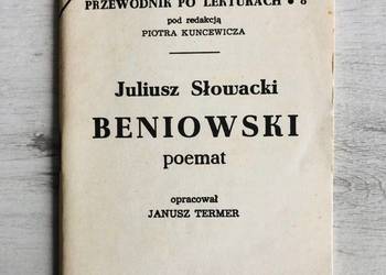 Juliusz Słowacki Beniowski opracowanie lektura