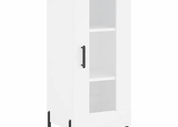 Szafka biała 345x34x90 cm materiał drewnopochodny WM-828804