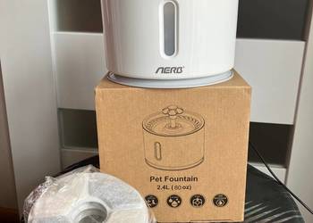 Fontanna dla kota psa poidełko 2,4l plus 8 filtrów cicha