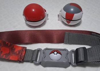 Pasek Pokemon, dwa Pokeball-e, 7cm (Zabawka)