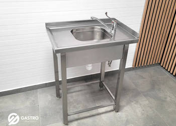 Zlew gastronomiczny 70x46x85 cm