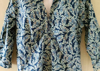 bluzka w kwiatki fason koszulowy ONLY