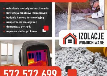 DOCIEPLANIE PODDASZY CELULOZĄ NPRAWA I UZUPEŁNIANIE IZOLACJI