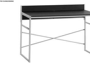 Biurko Jysk GELSTED czarne 120 cm x 60 cm x 80 cm wys.