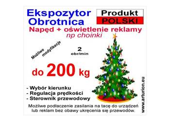 Podest obrotowy POD CHOINKĘ z oświetleniem do 200 kg Podest obrotowy POD CHOINKĘ z oświetleniem do 200 kg