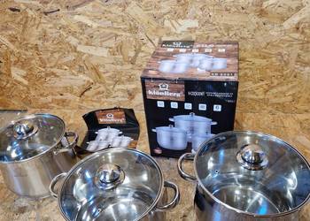 Zestaw dużych garnków ze stali KlönBerg 7, 9,5.5L kb-2521