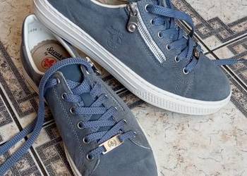 Sneakersy półbuty skórzane zamszowe damskie 42